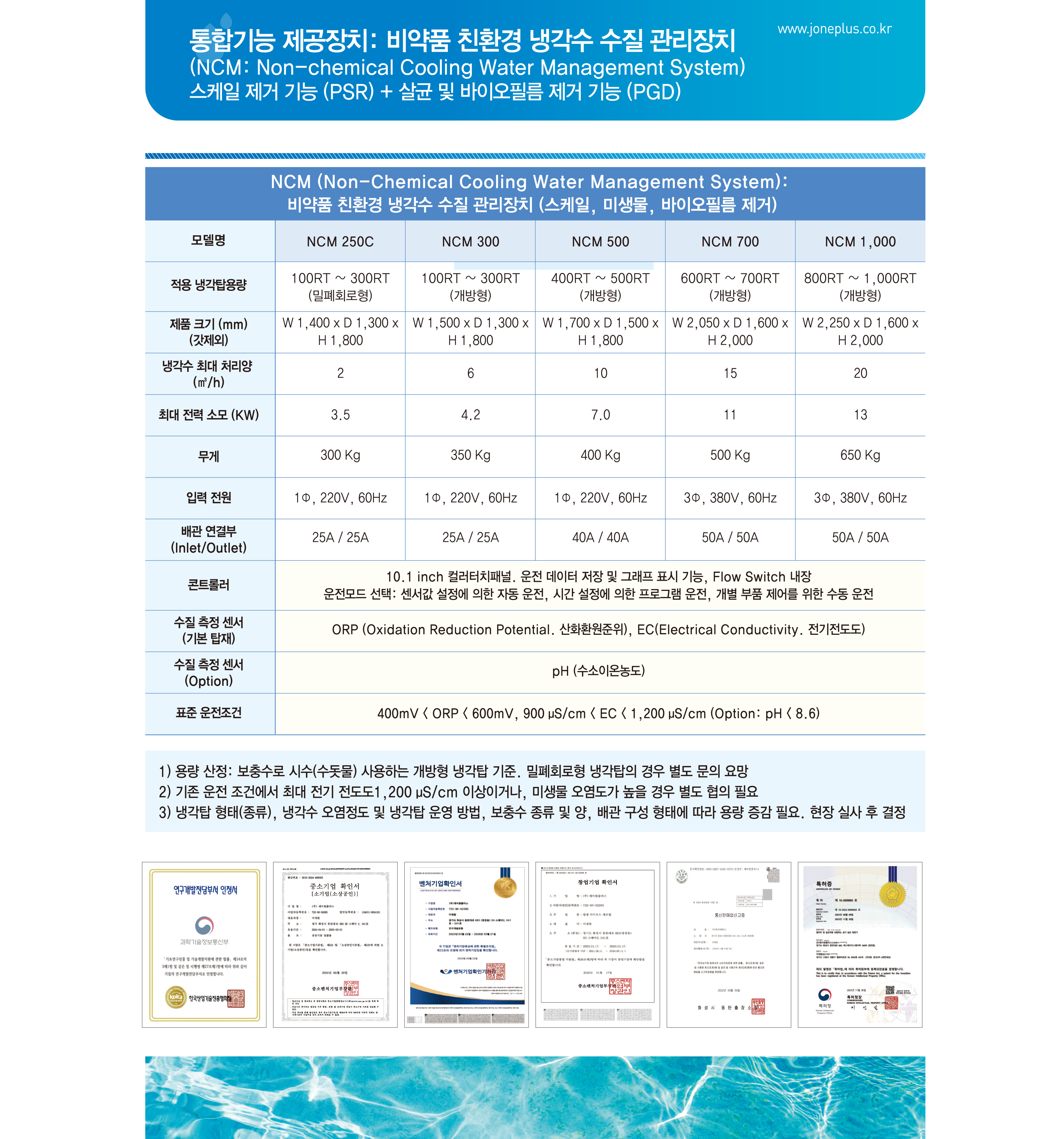 장치사양 1